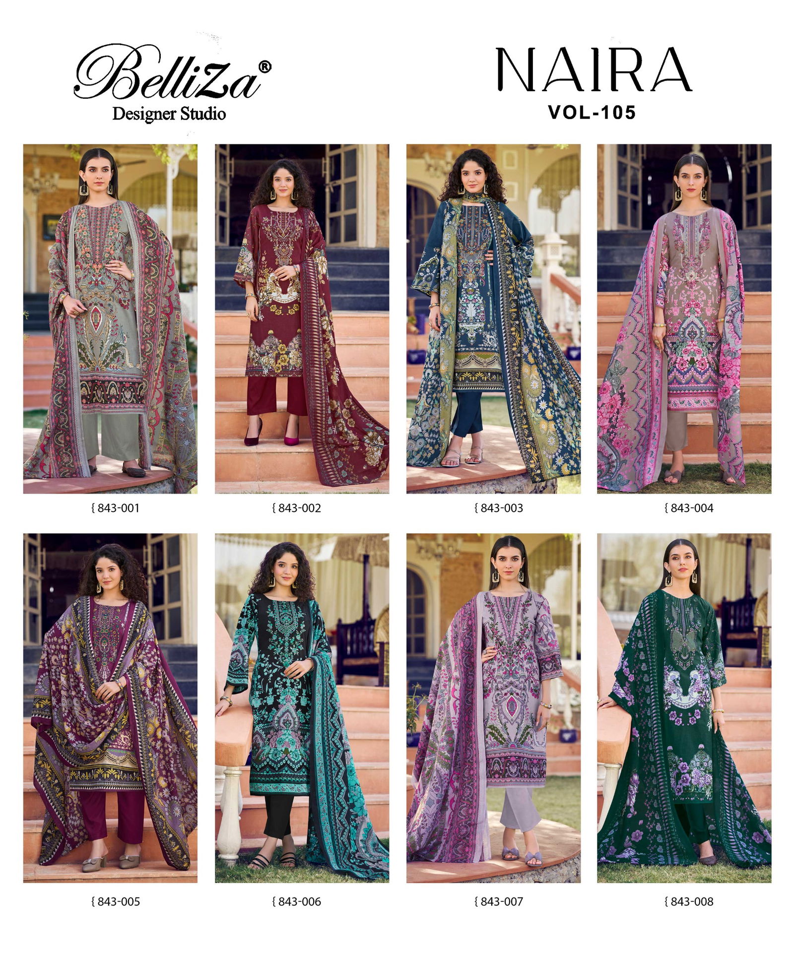 Naira Vol 105 By Belliza Cotton Printed Dress Material Wholesalers In Delhi